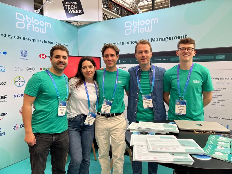 Bloomflow booth at London Tech Week