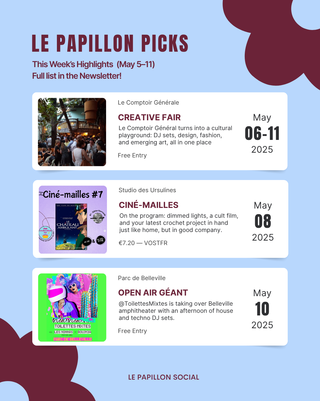 Le Papillon Social post 2