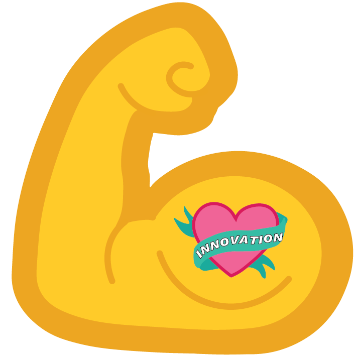 Bloomflow Innovation arm sticker
