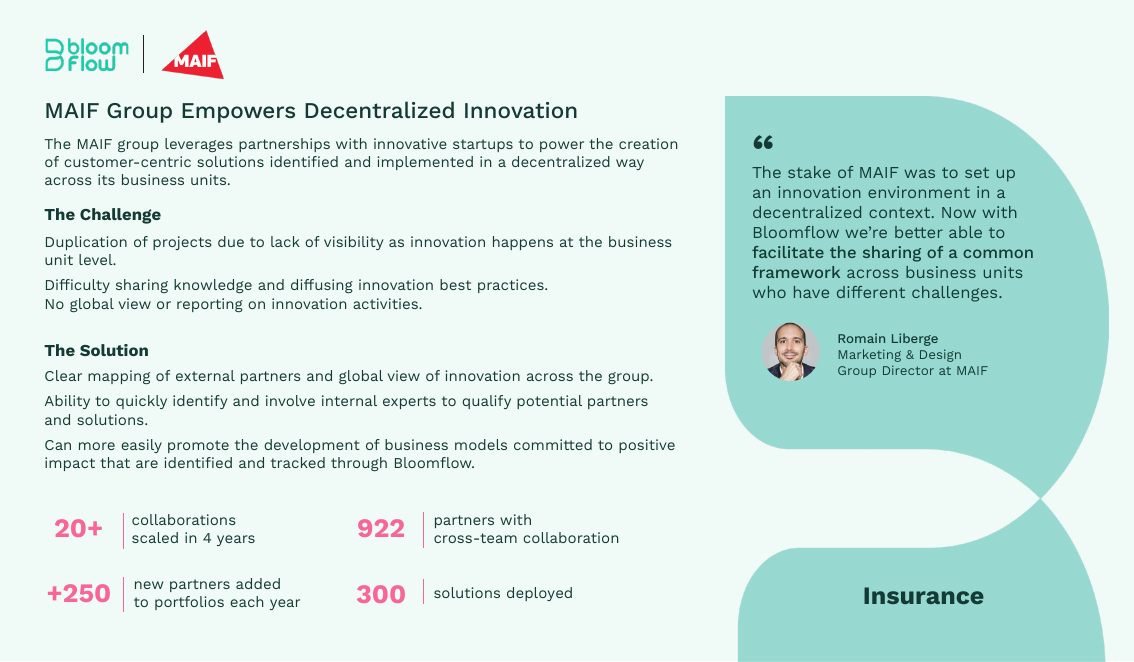 MAIF Group success story, front