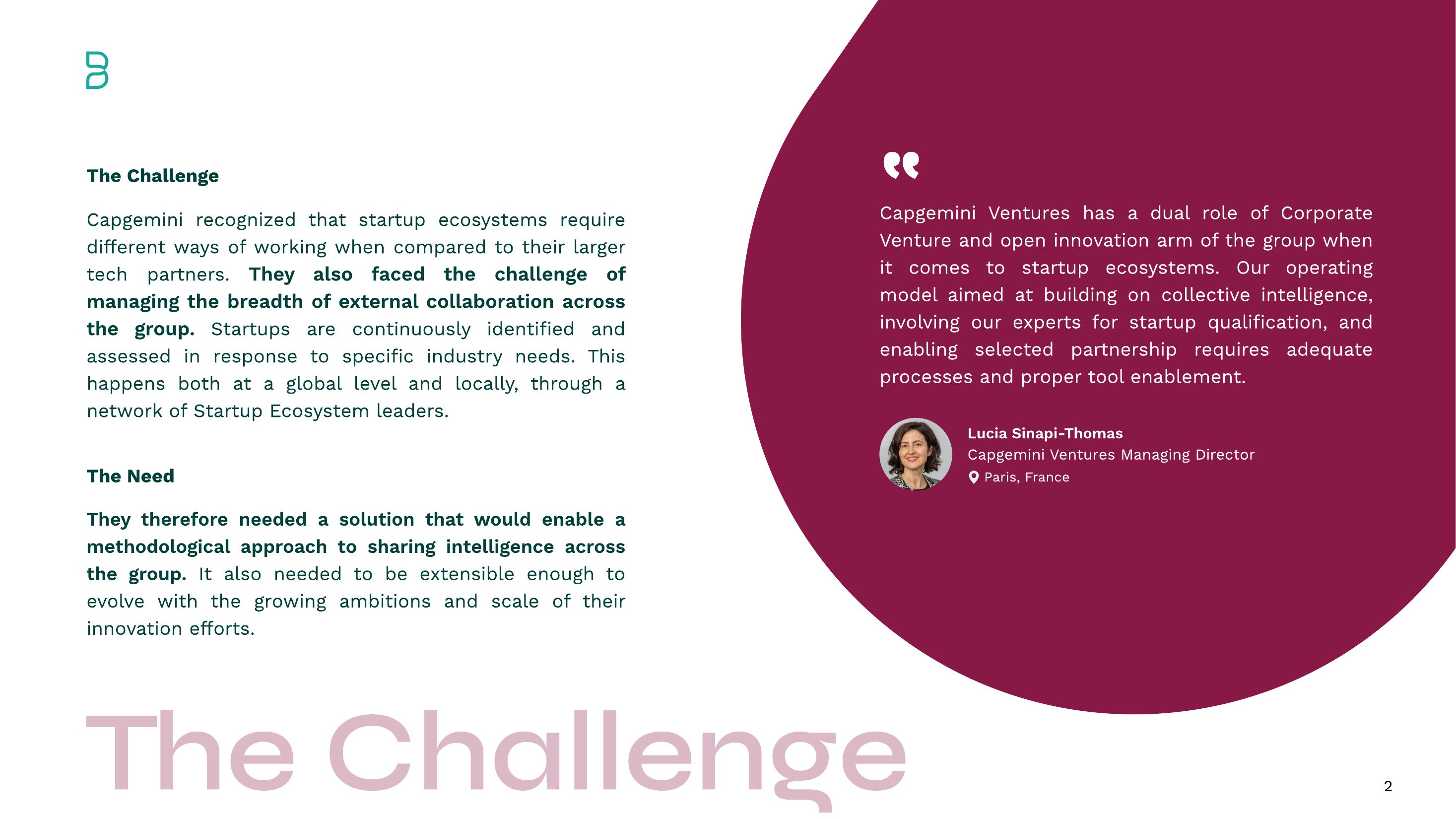 Capgemini success story PDF, page 3