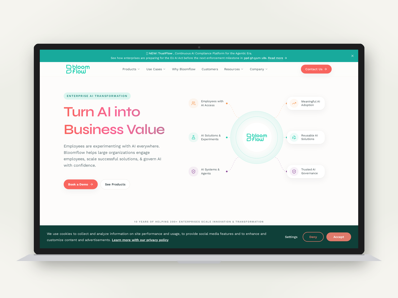 Bloomflow website redesign