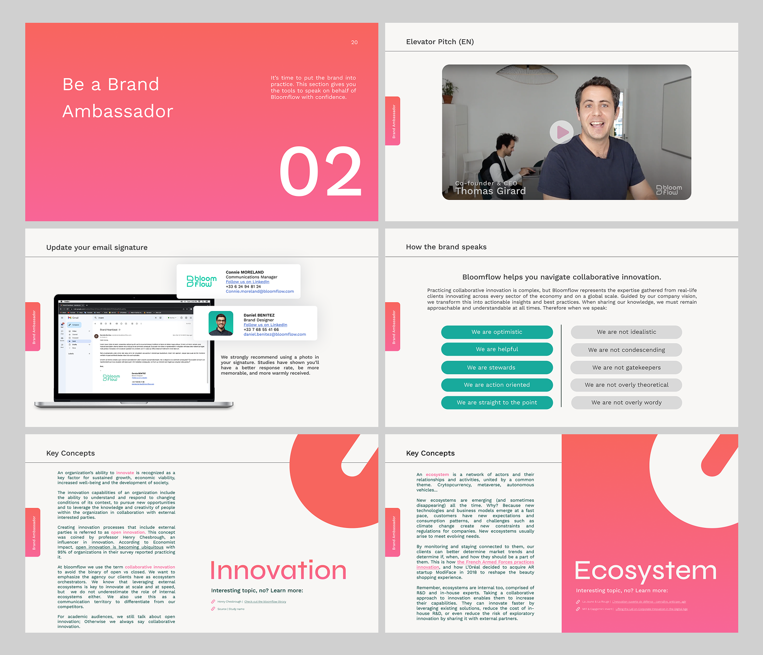 Be a Brand Ambassador section pages
