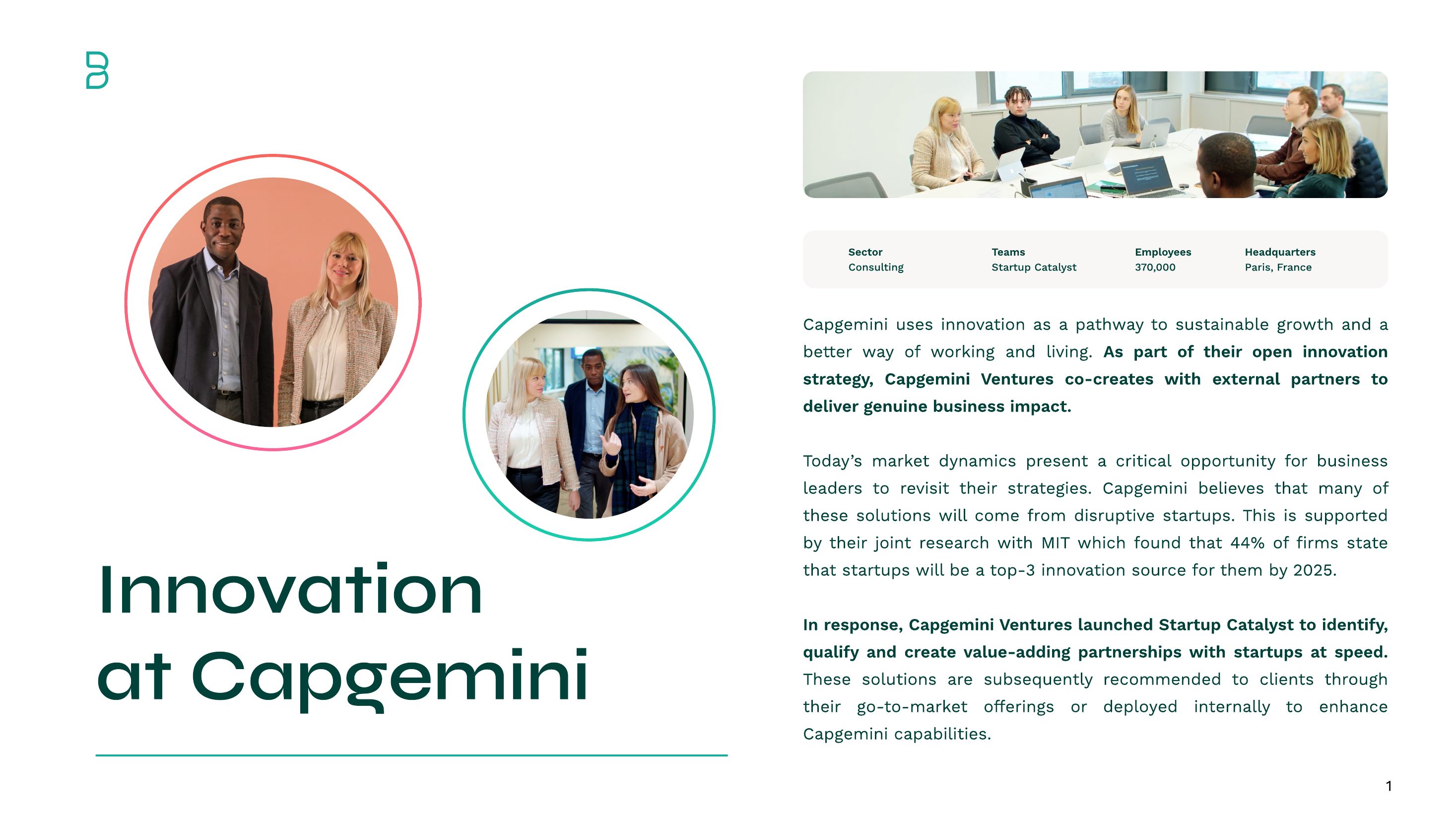 Capgemini success story PDF, page 2