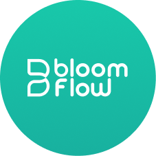 Bloomflow die-cut vinyl sticker
